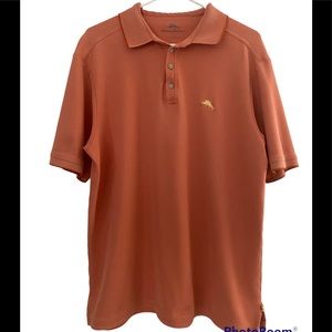 TOMMY BAHAMA MEN'S SUPIMA COTTON CORAL  POLO SHIRT SIZE XL !